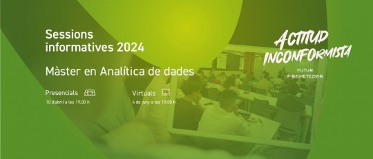 Sessió informativa del màster en Analítica de dades (en línia)