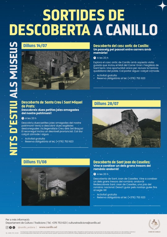 Sortides de descoberta de Canillo