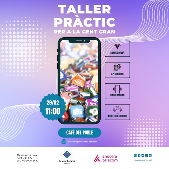 Taller practic gent gran comu encamp andorra telecom