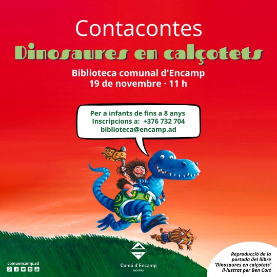 contacontes dinosaures en calçotets encamp