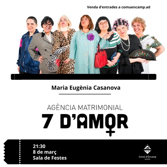 Cartell obra Agencia matrimonial 7 amor