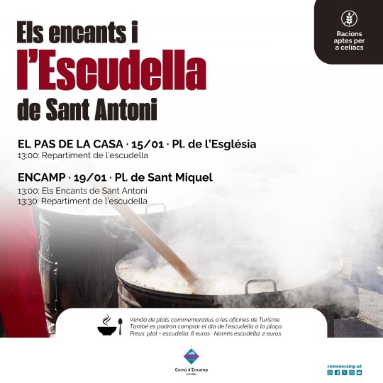 escudella sant antoni encamp el pas de la casa