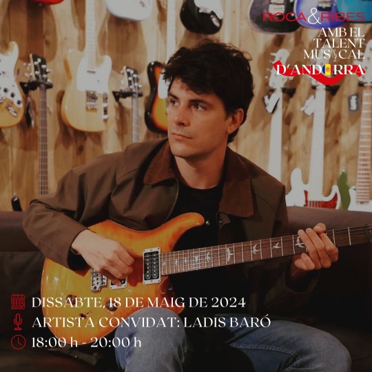Ladis Baró en concert, dins del cicle Roca & Ribes amb el talent musical d'Andorra