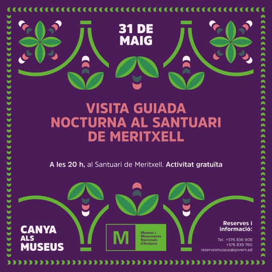 Visita guiada nocturna al Santuari de Meritxell.