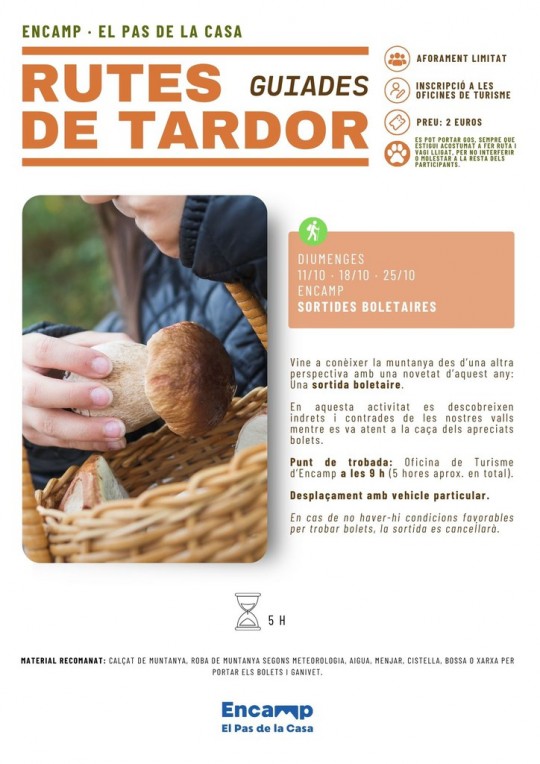 sortides boletaires encamp