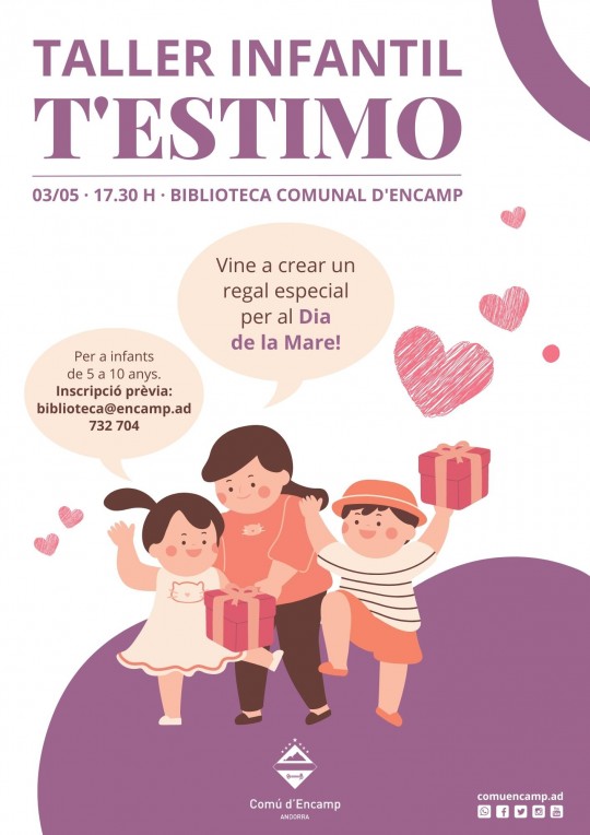 taller dia de la mare biblioteca encamp