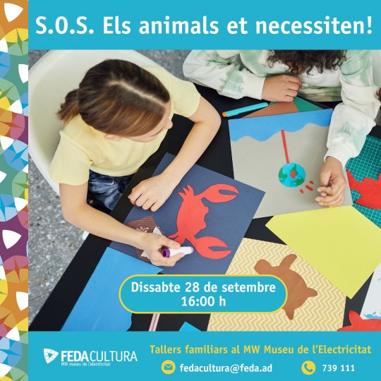  Taller de manualitats: S.O.S. Els animals et necessiten!
