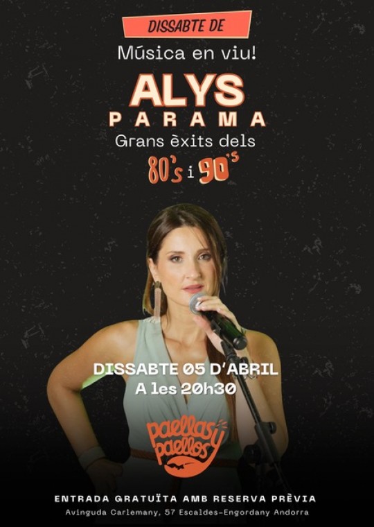 Música en viu amb Alys Parama.