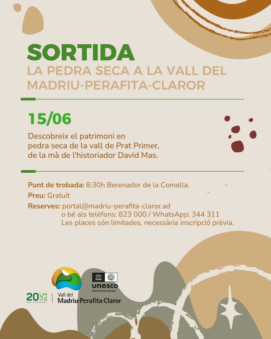 La pedra seca a la vall del Madriu-Perafita-Claror