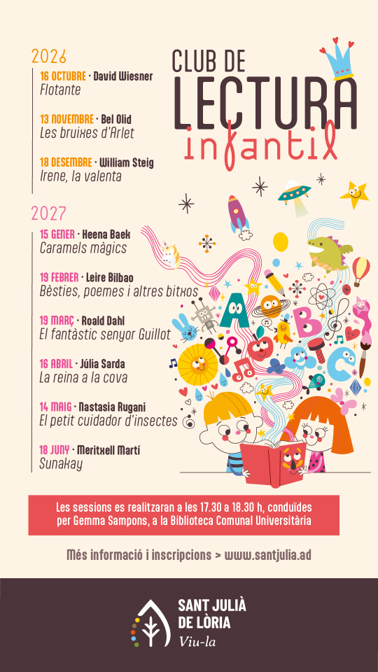 Club de lectura infantil 2026 - 2027