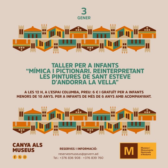 Taller per a infants Mímica i pictionari, reinterpretant les pintures de Sant Esteve d’Andorra la Vella