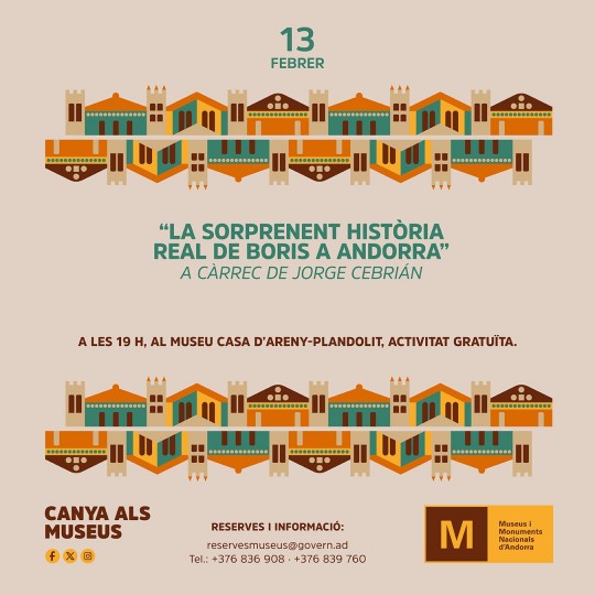 Xerrada La sorprenent història real de Boris a Andorra a càrrec de Jorge Cebrián